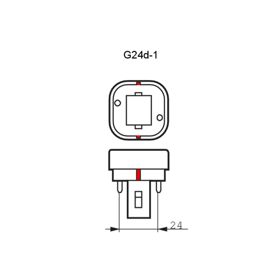 PLD Kompaktlysrör 13W 830/3000K G24d-1 2-Pin
