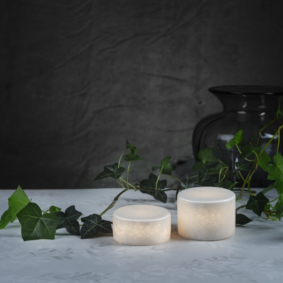 Marble LED Bordsljus Large Vit