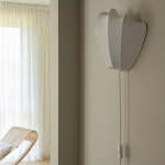 Anna Vägglampa Bomullsjersey Vit Anna Vägglampa Bomullsjersey Vit