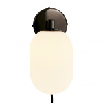 Noor Vägglampa Opalglas/Svart Krom Noor Vägglampa Opalglas/Svart Krom