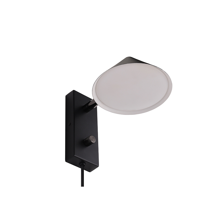 Kuro Read Vägglampa Mattsvart/Svart Krom