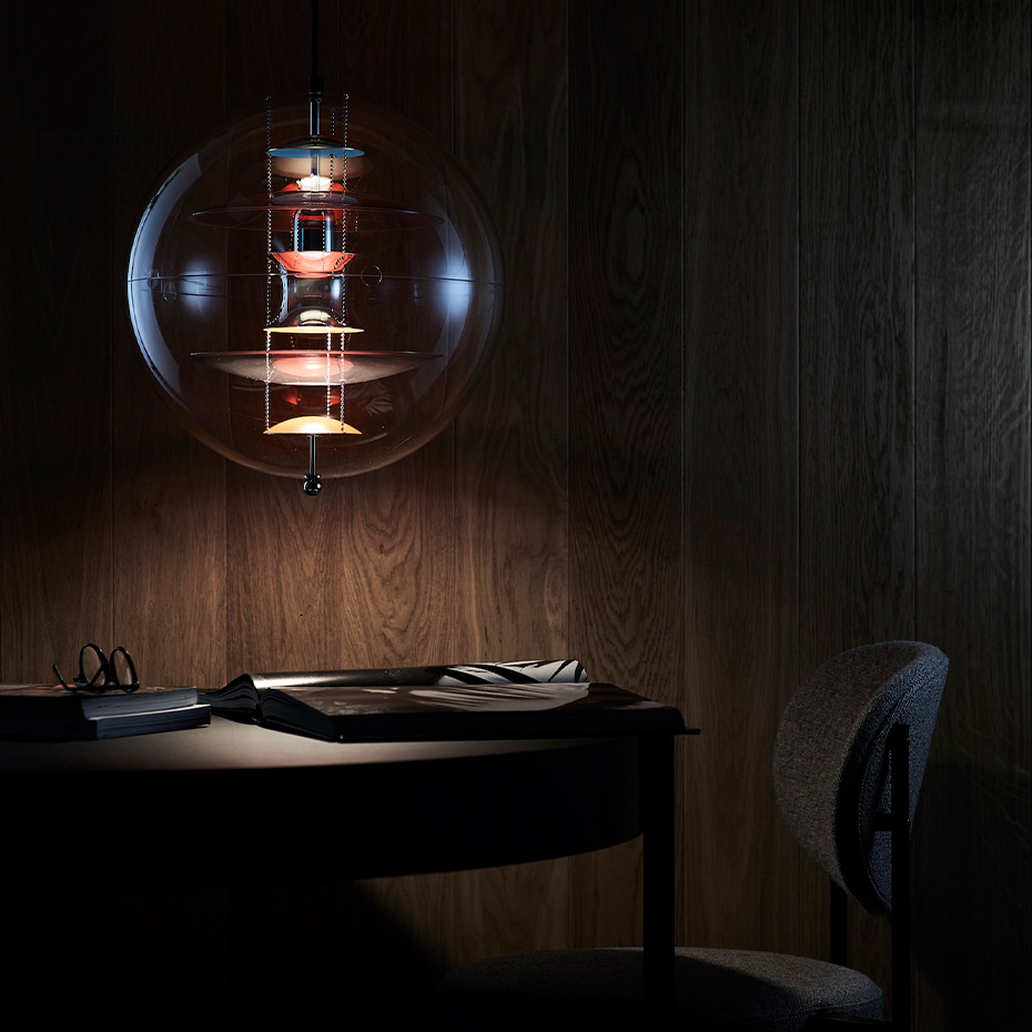 VP Globe Pendel Ø40 Coloured Glass