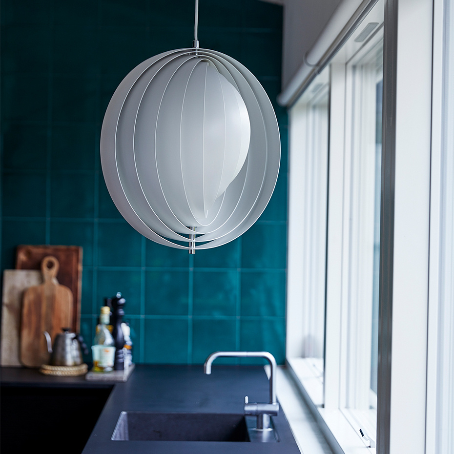 Moon Pendel Small White