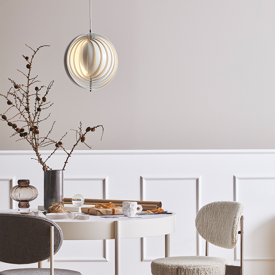 Moon Pendel Small White