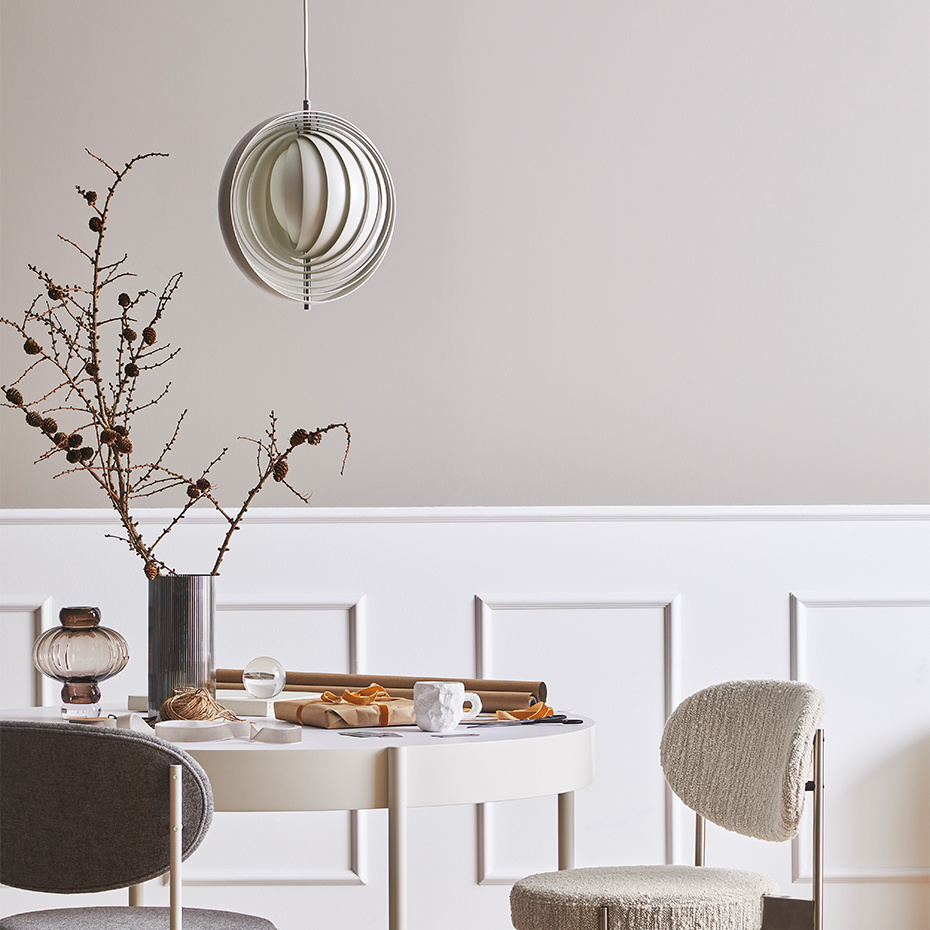 Moon Pendel Small White