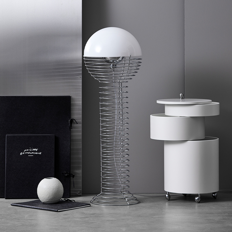 Wire Golvlampa Chrome