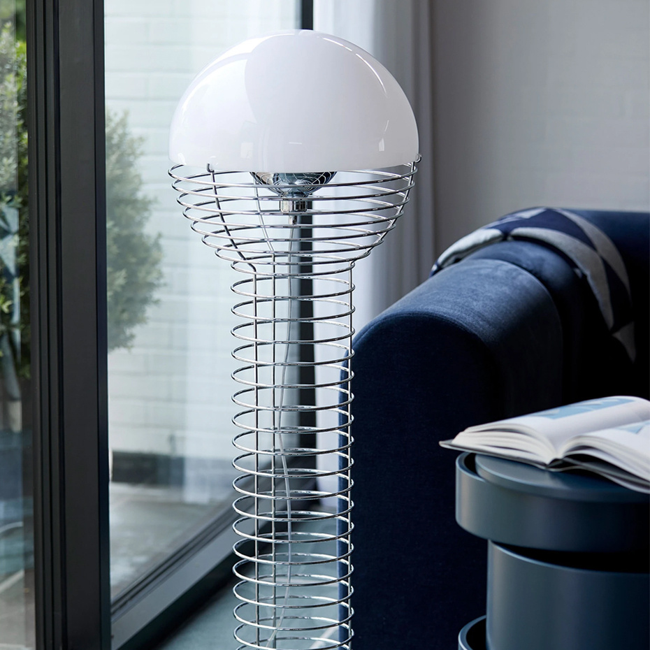 Wire Golvlampa Chrome