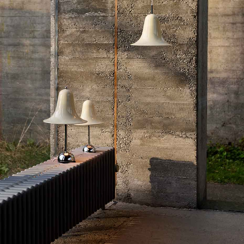 Pantop Portable Bordslampa Ø18cm Chrome