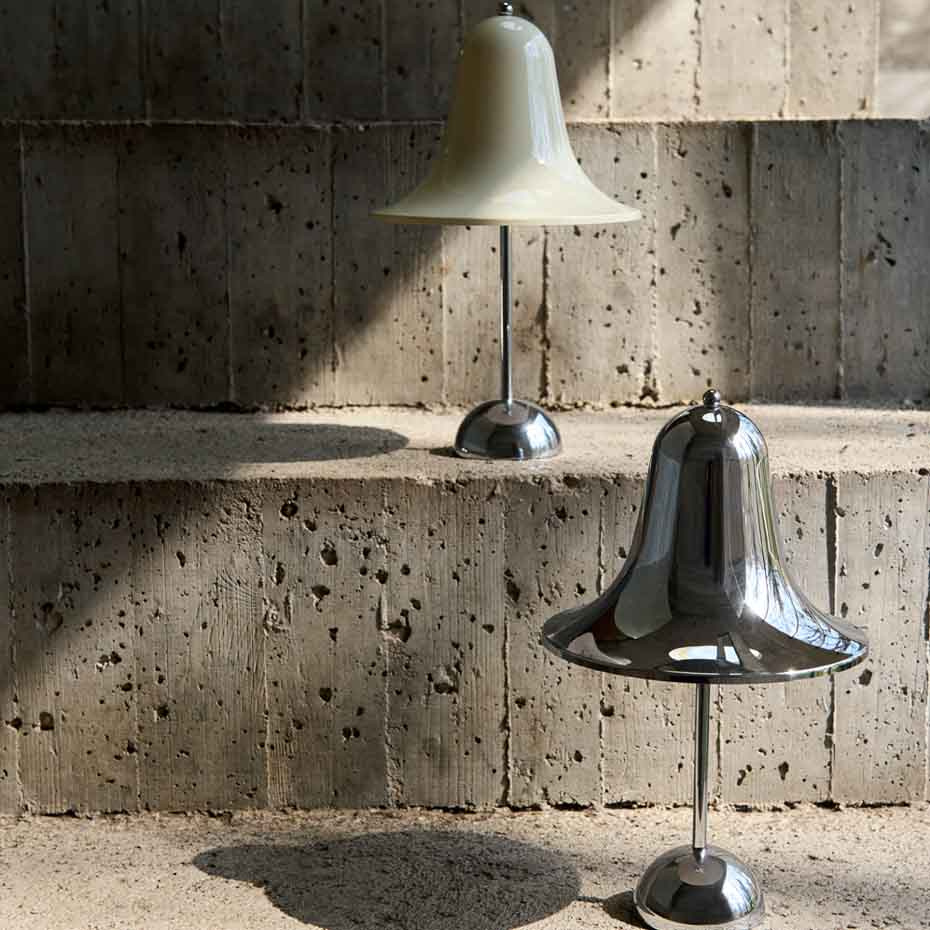 Pantop Portable Bordslampa Ø18cm Chrome