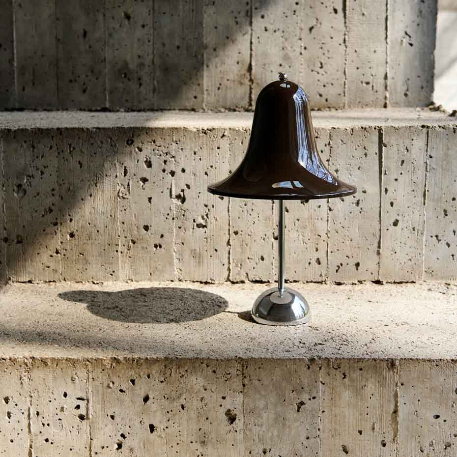 Pantop Portable Bordslampa Ø18cm Pitch Brown