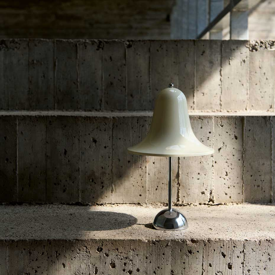 Pantop Portable Bordslampa Ø18cm Cream White