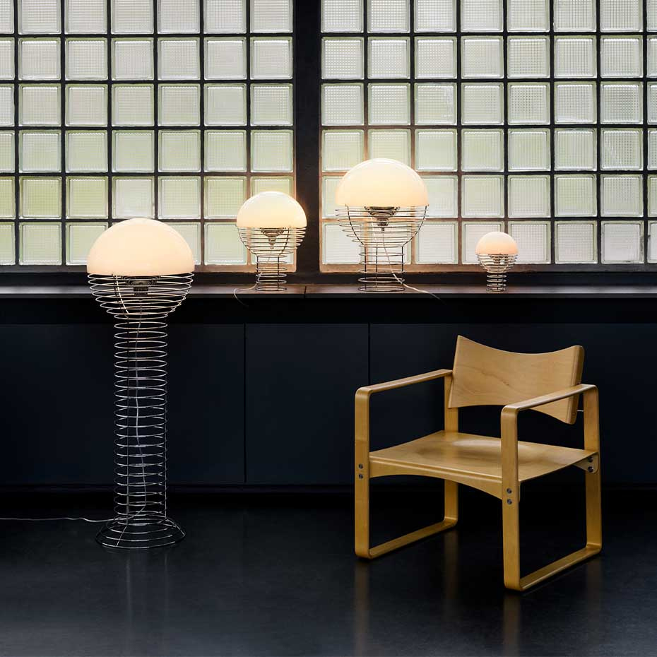 Wire Portable Bordslampa Ø18cm Orange