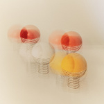 Wire Portable Bordslampa Ø18cm Orange Wire Portable Bordslampa Ø18cm Orange