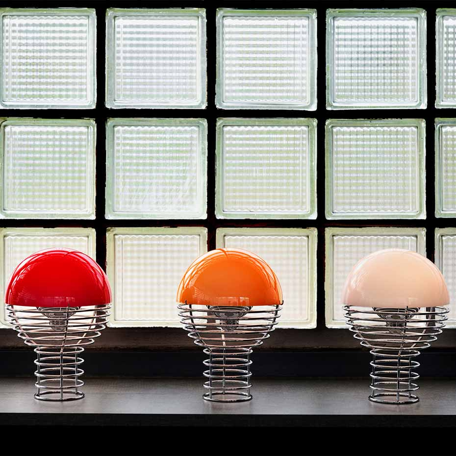 Wire Portable Bordslampa Ø18cm White