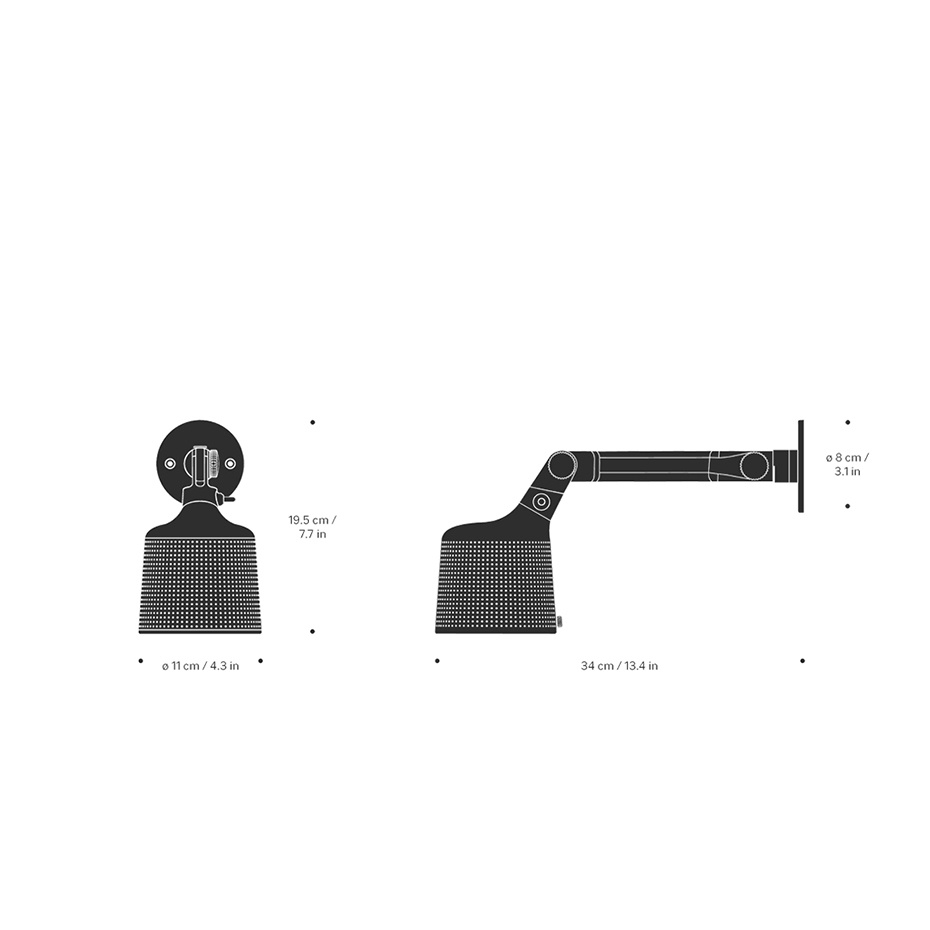 Vipp 523 Vägglampa Black