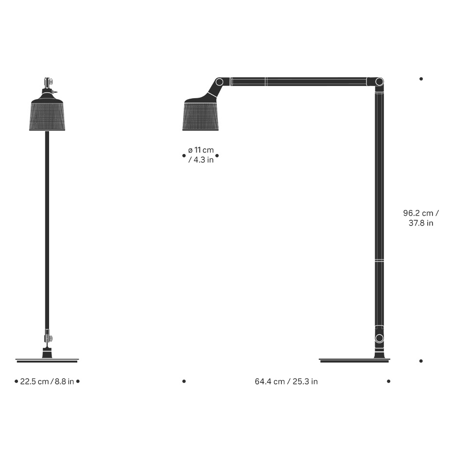 Vipp 525 Golvlampa Black