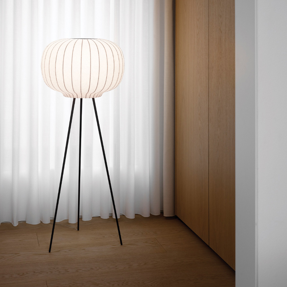 Vipp 581 Paper Golvlampa Dark Oak/Dark Brown