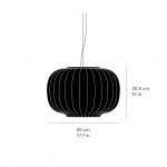 Vipp 586 Paper Pendel Dark Oak Vipp 586 Paper Pendel Dark Oak