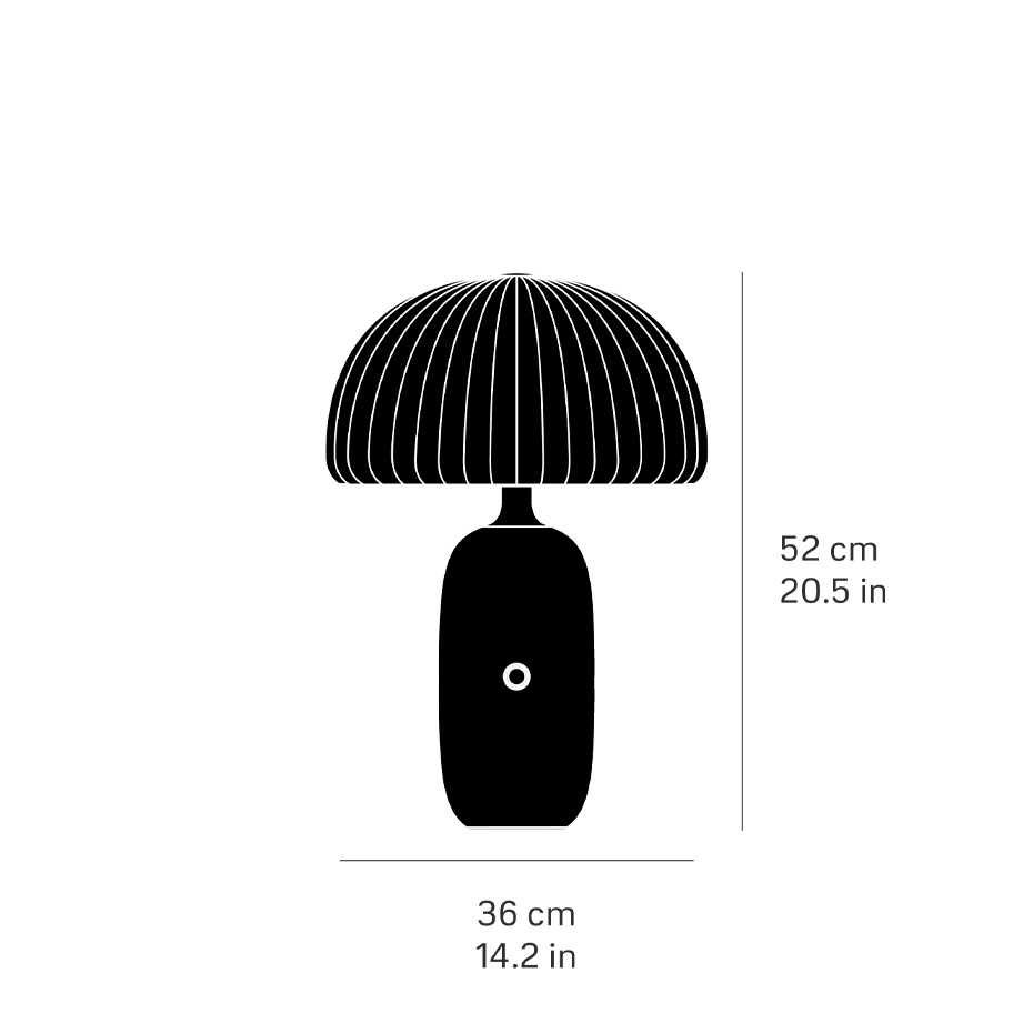 Vipp 592 Sculpture Bordslampa White Marble/Opal Glass