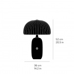 Vipp 592 Sculpture Bordslampa White Marble/Opal Glass Vipp 592 Sculpture Bordslampa White Marble/Opal Glass