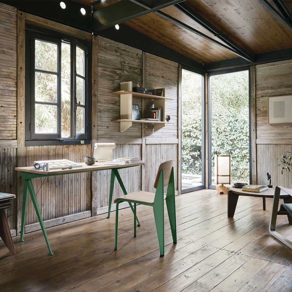 Lampe de Bureau Bordslampa Prouvé Blanc Colombe