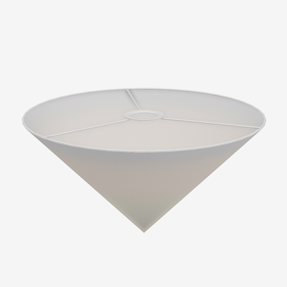 Abat-Jour Conique Lampskärm White