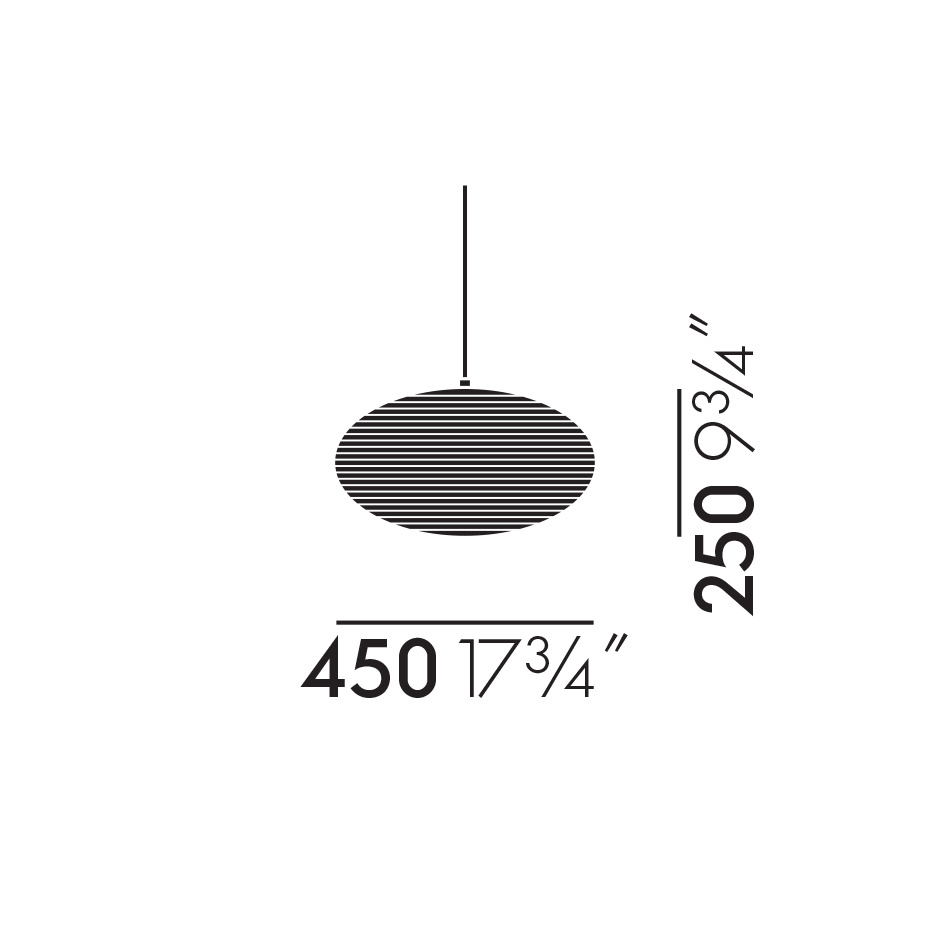 Akari 26A Pendel Washi Paper