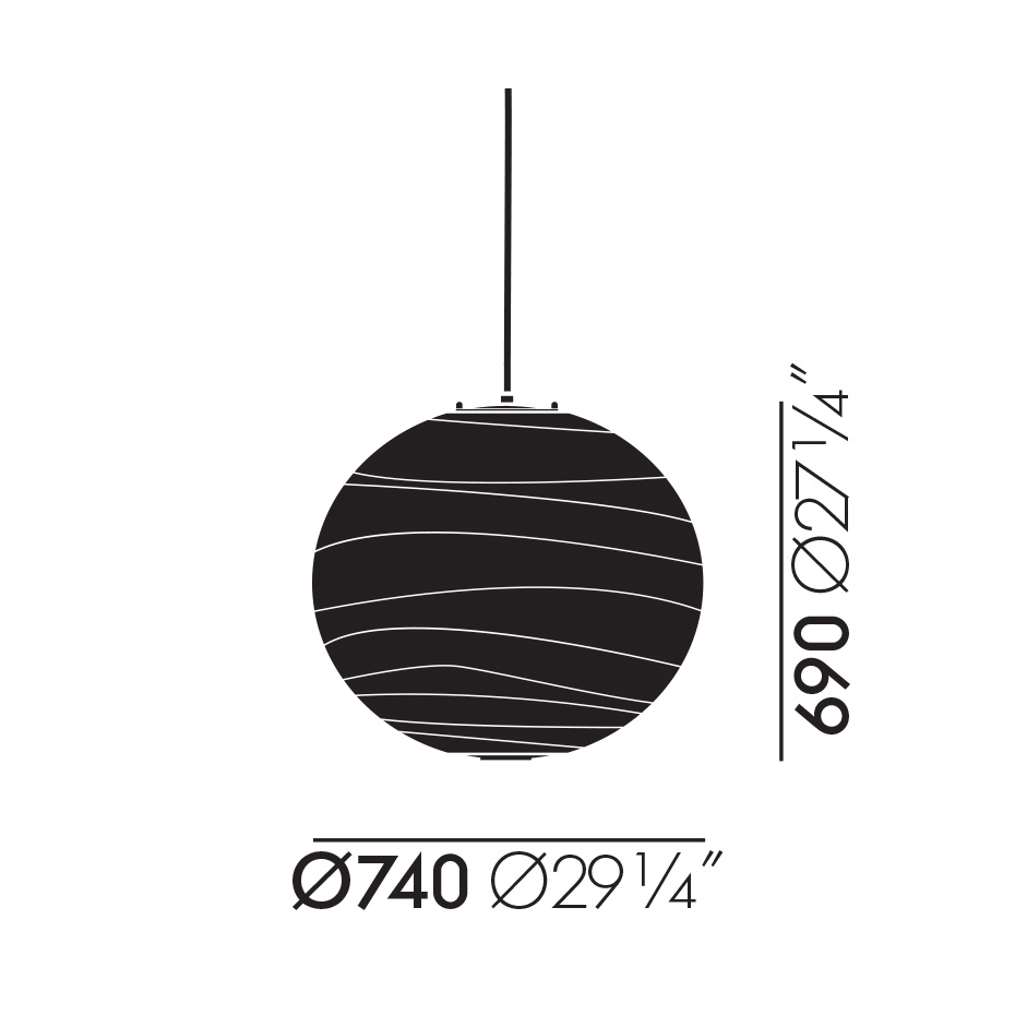 Akari 75D Pendel Washi Paper