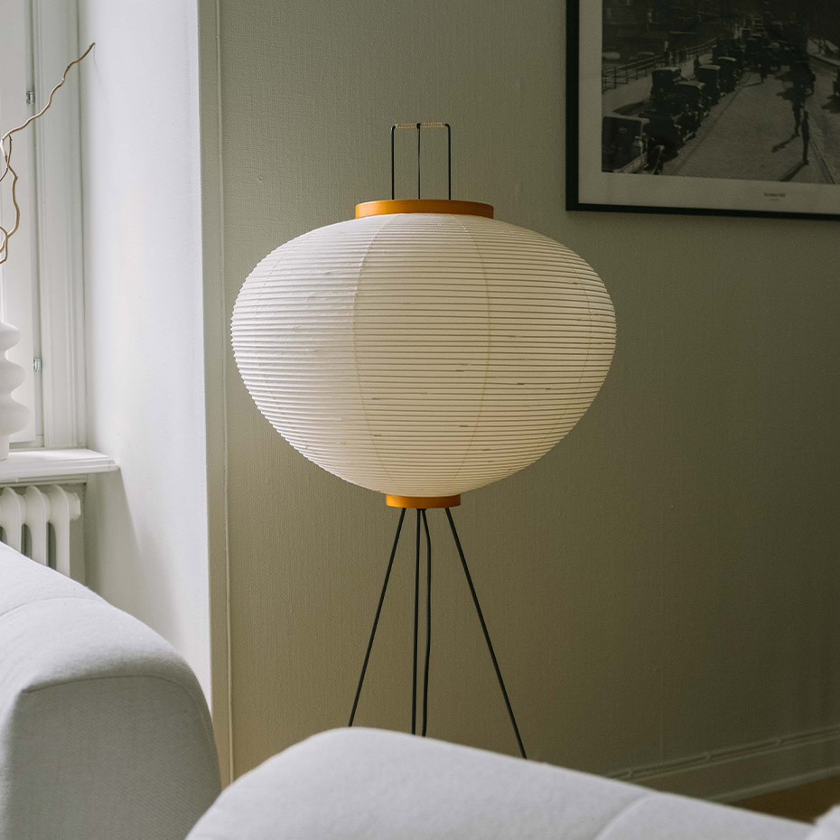 Akari 10A Golvlampa Washi Paper