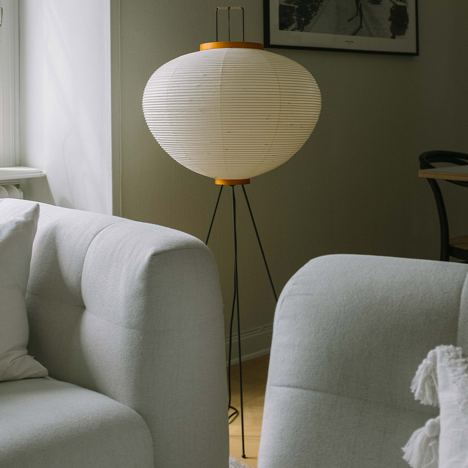 Akari 10A Golvlampa Washi Paper