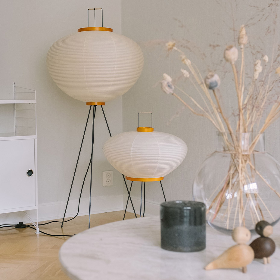 Akari 10A Golvlampa Washi Paper