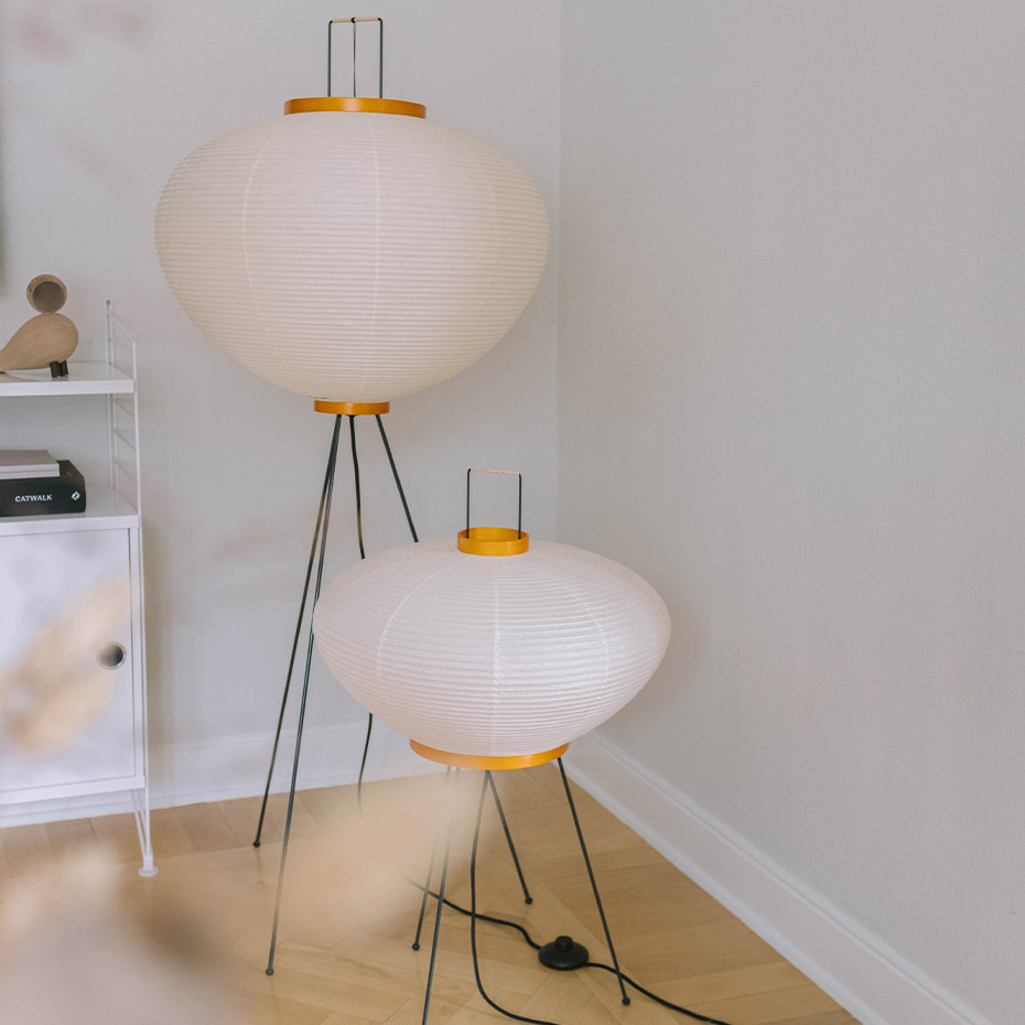 Akari 10A Golvlampa Washi Paper