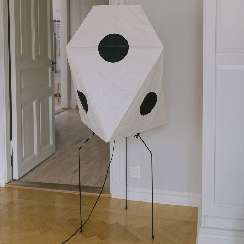 Akari UF3-Q Golvlampa Washi Paper