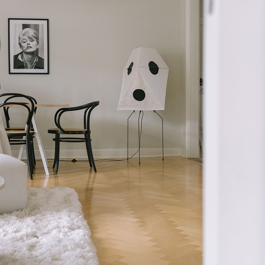 Akari UF3-Q Golvlampa Washi Paper