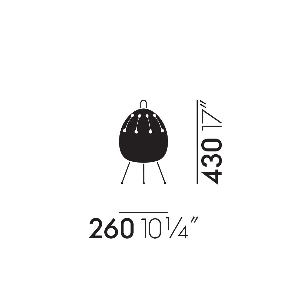 Akari 1AD Bordslampa Washi Paper