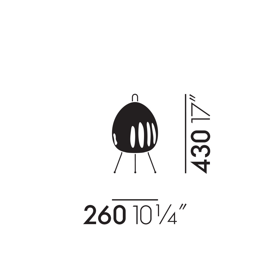 Akari 1AY Bordslampa Washi Paper