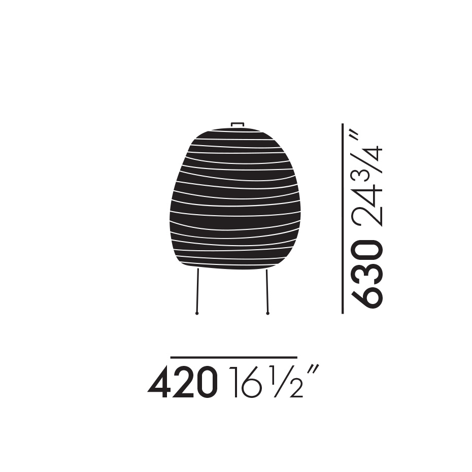 Akari 20N Bordslampa Washi Paper