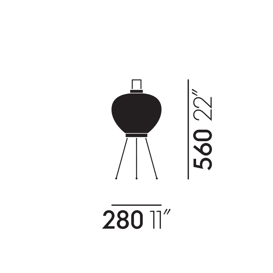 Akari 3A Bordslampa Washi Paper