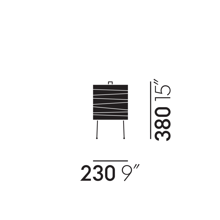 Akari 3X Bordslampa Washi Paper