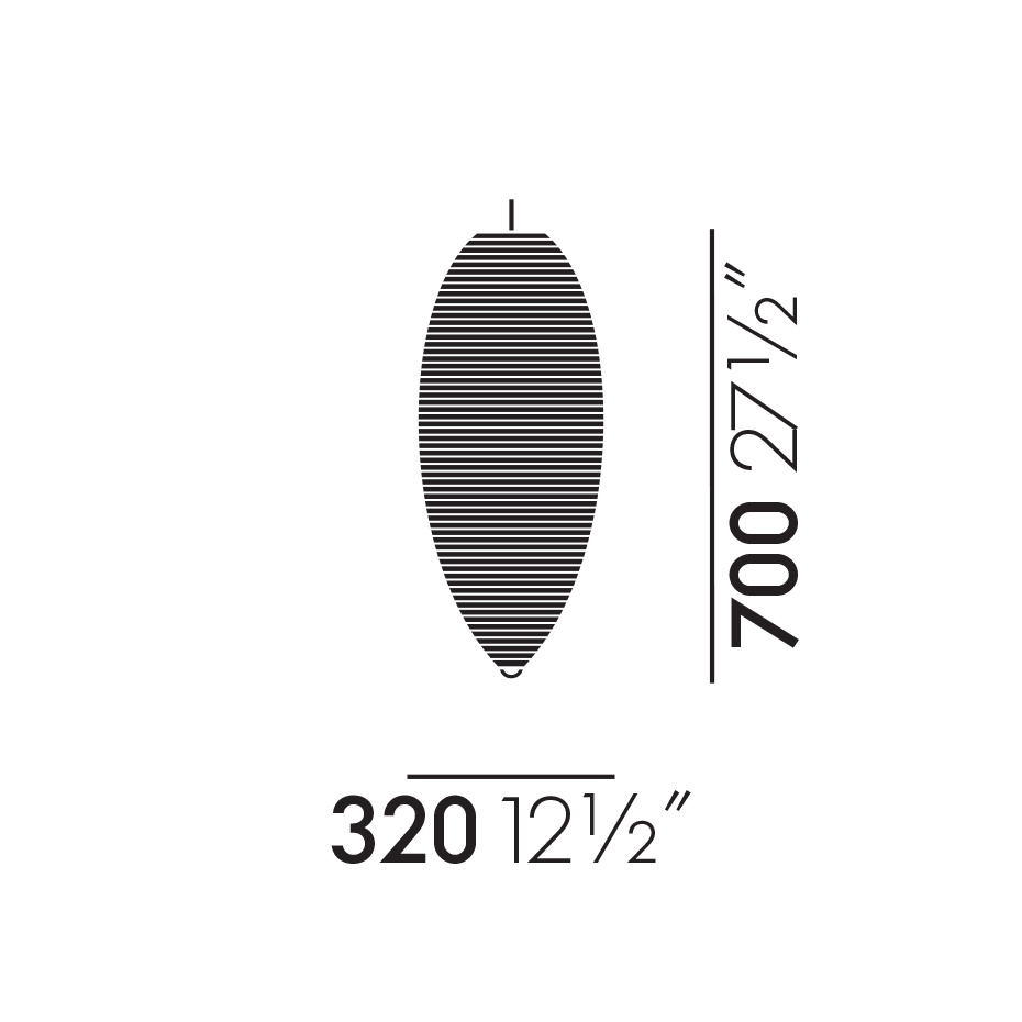 Akari 23A Pendel Washi Paper