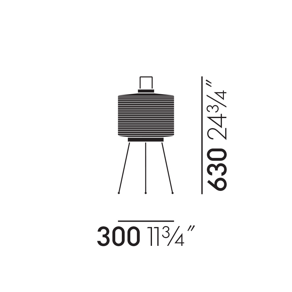 Akari 7A Bordslampa Washi Paper