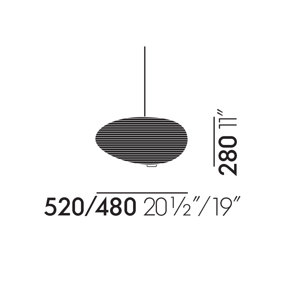 Akari 16A Pendel Washi Paper