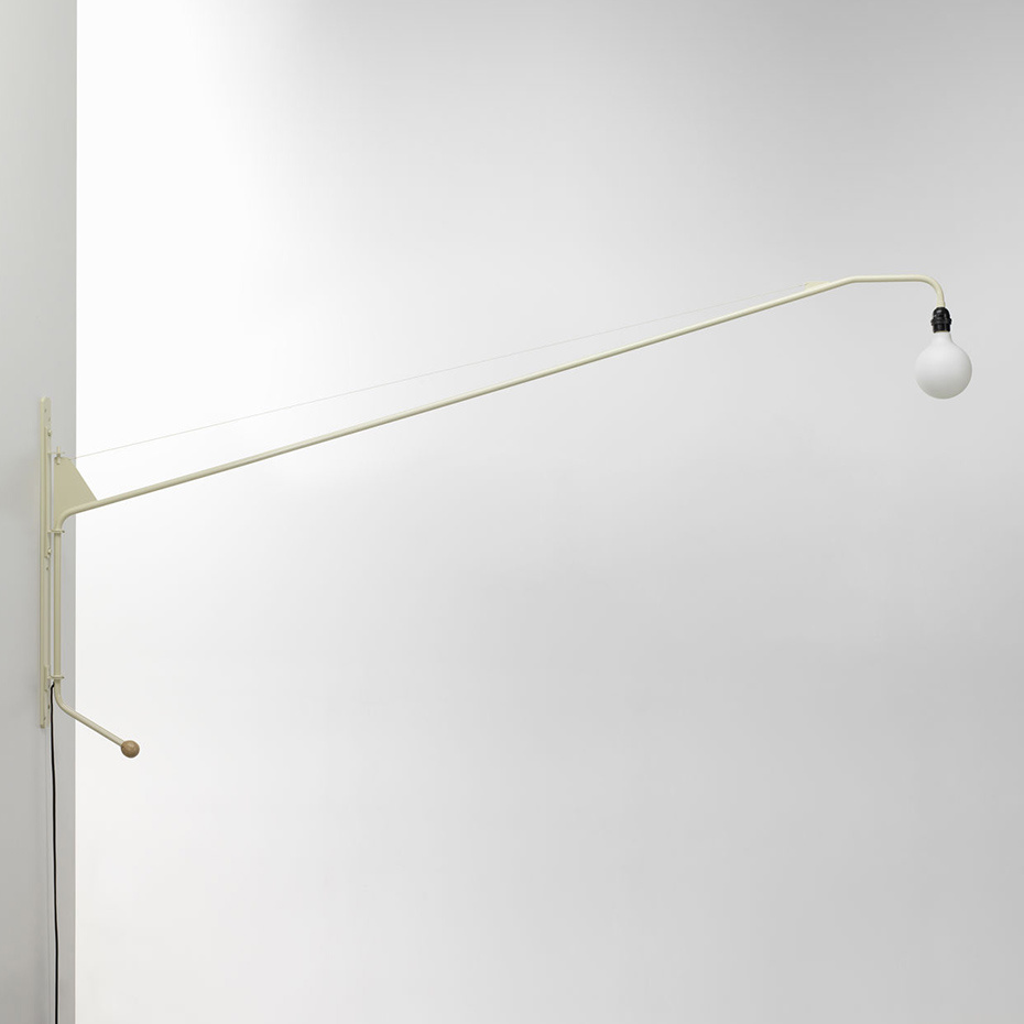 Potence Vägglampa Prouvé Blanc Colombe
