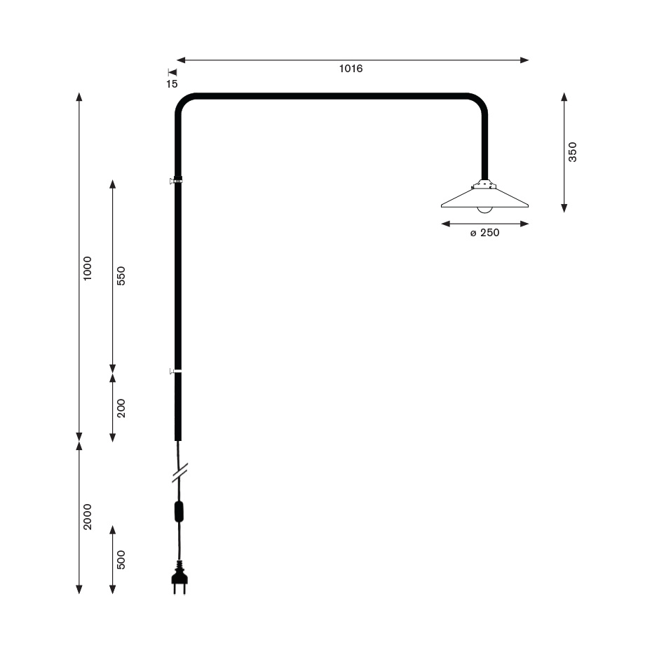 Hanging Lamp N°5 Menie Red