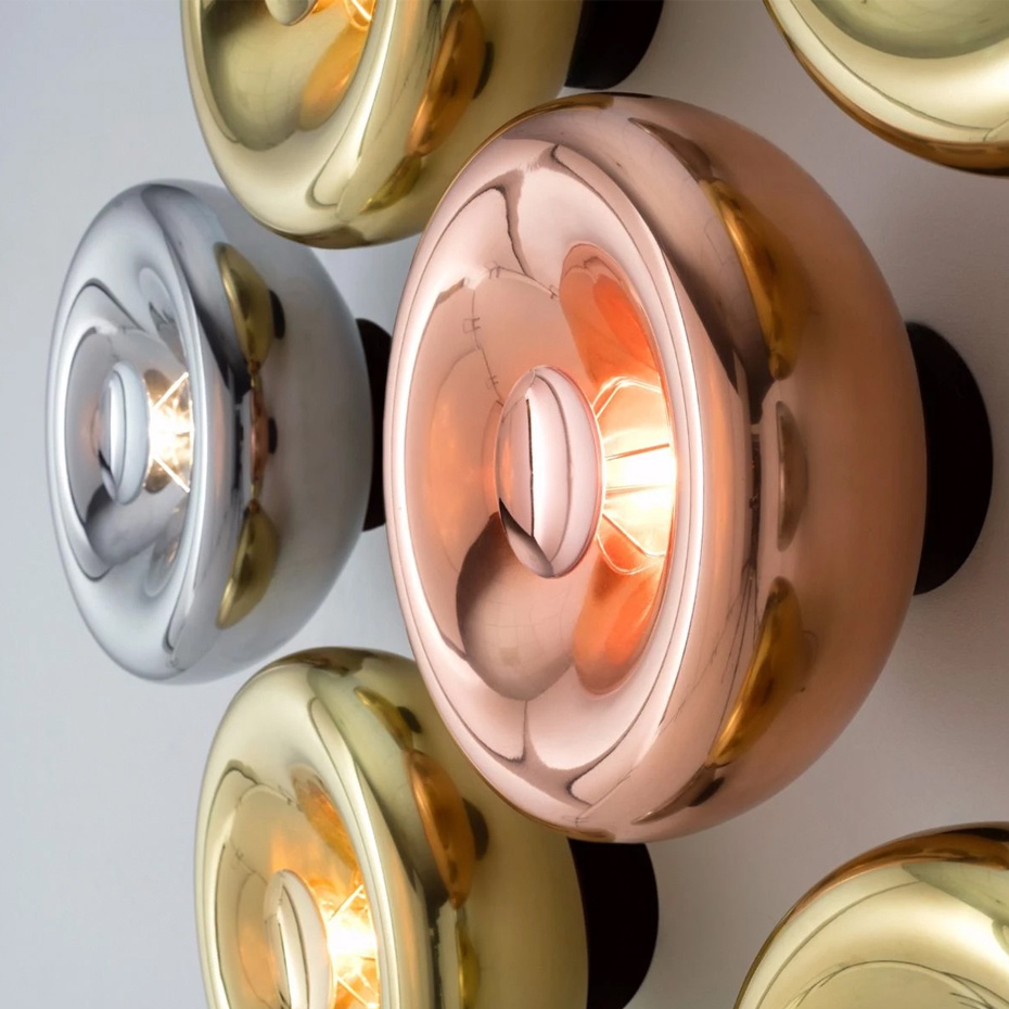 Void Surface LED Taklampa/Vägglampa Copper