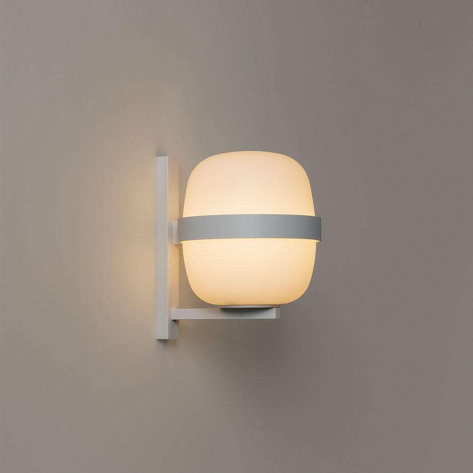 Wally Cestita Vägglampa Matt White Grey