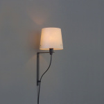 Vega Vägglampa 14cm Mörkgrå/Vit Vega Vägglampa 14cm Mörkgrå/Vit