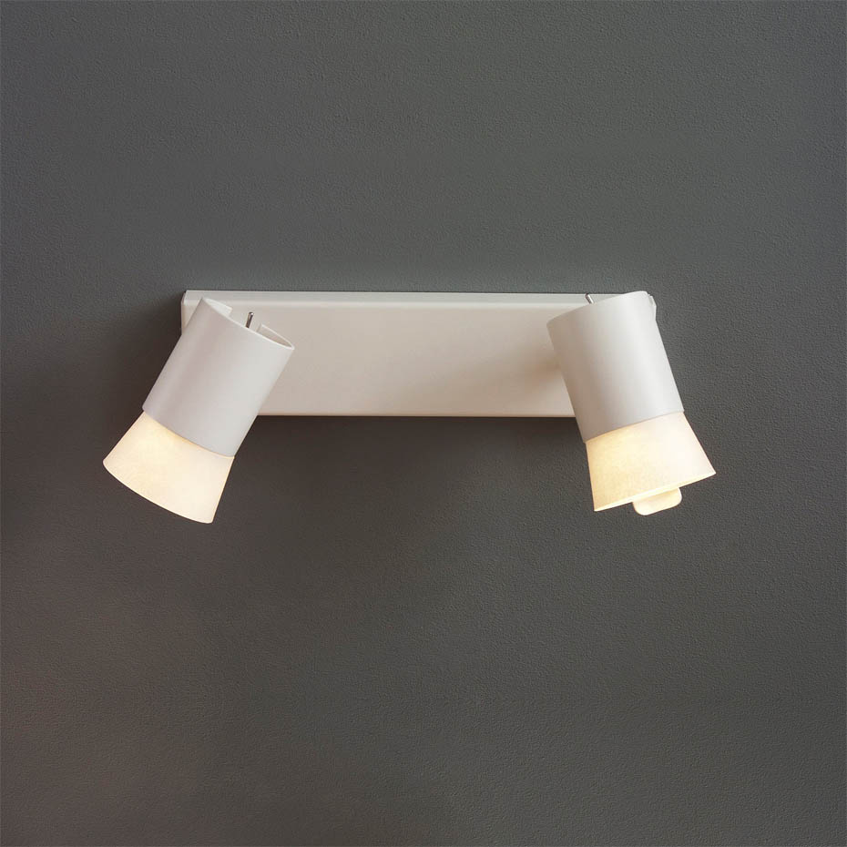 Bezzy Vägglampa Dubbel Vit