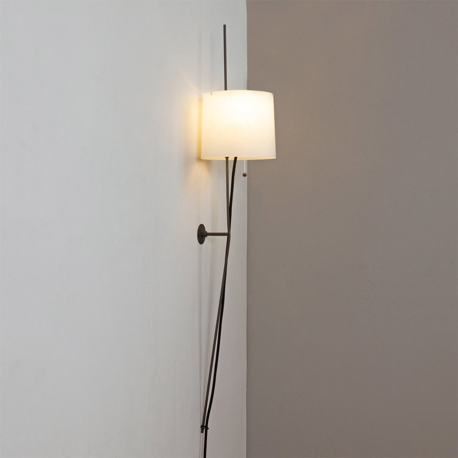 Zladd Vägglampa Mörkgrå/Vit