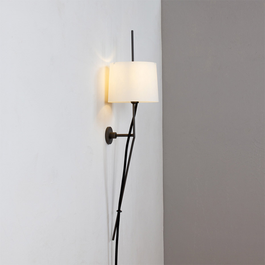 Zladdbarnet Vägglampa Mörkgrå/Vit